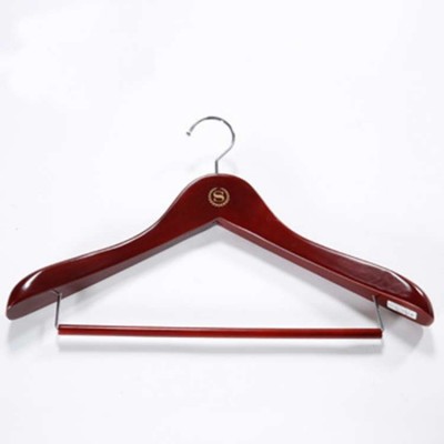 Wooden hanger for coat hotel ,clothes hanger hotel