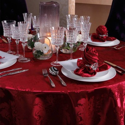 Wholesale Round Polyester Table Cloth For Wedding